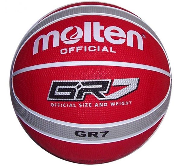 Molten Basketbal BGR7 Rood Zilver